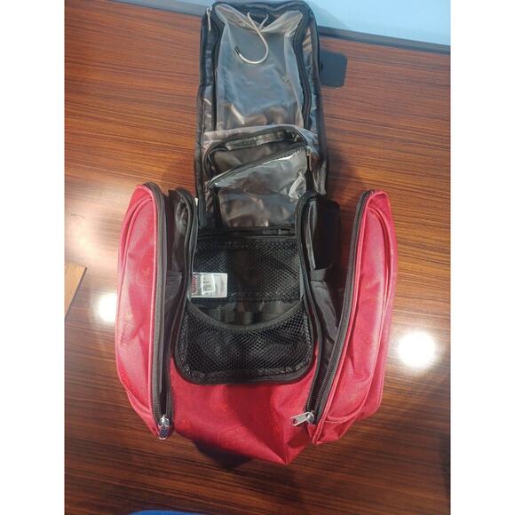 Disney Red Mickey Mouse Cooler Lunch Bag Family Size Multi Compartment Pockets - Picture 6 of 13